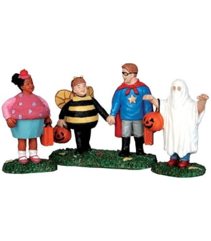 NICENESS SPOOKY（Limited）LIME x ORANGE Tricks & Treats S/6 Flocked Jack-o-Lantern Pumpkins in Gift Tube